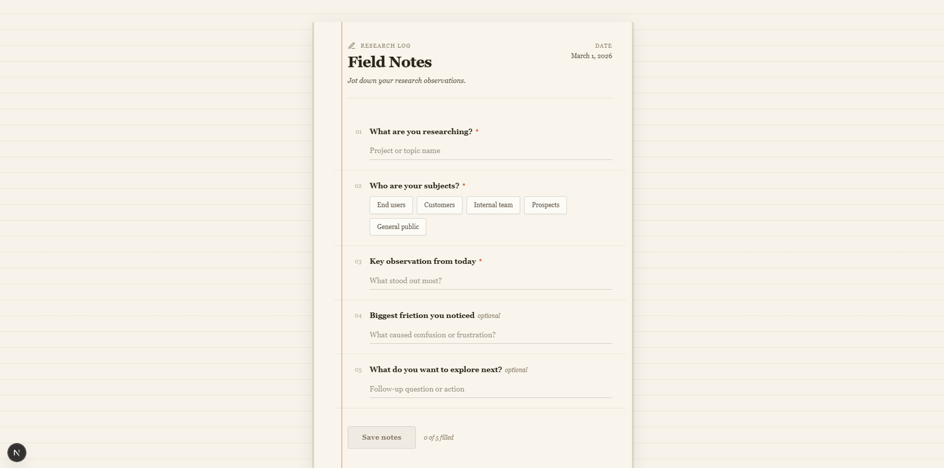 Notebook Field Notes thumbnail
